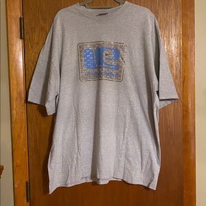 Nike Light Gray Tee with Blue Graphic🍀